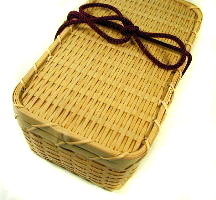 ござ目編み　竹のお弁当箱／雅竹　国産の竹製品
