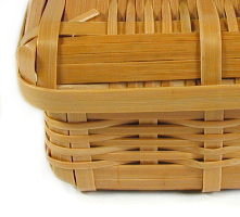 磨き菱木編　竹のお弁当箱